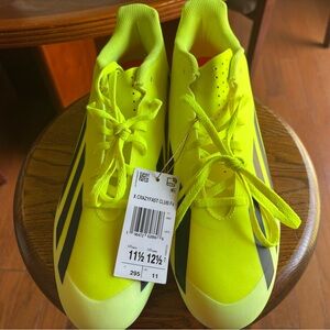 Adidas X Crazyfast Club FxG Solar Yellow Mens Size 11.5 Soccer Cleats